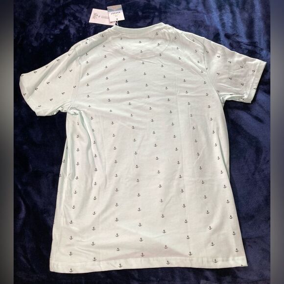 NWT Denim & Flower Ricky Singh Mint Green T-Shirt with Nautical Anchor size M - Picture 6 of 6